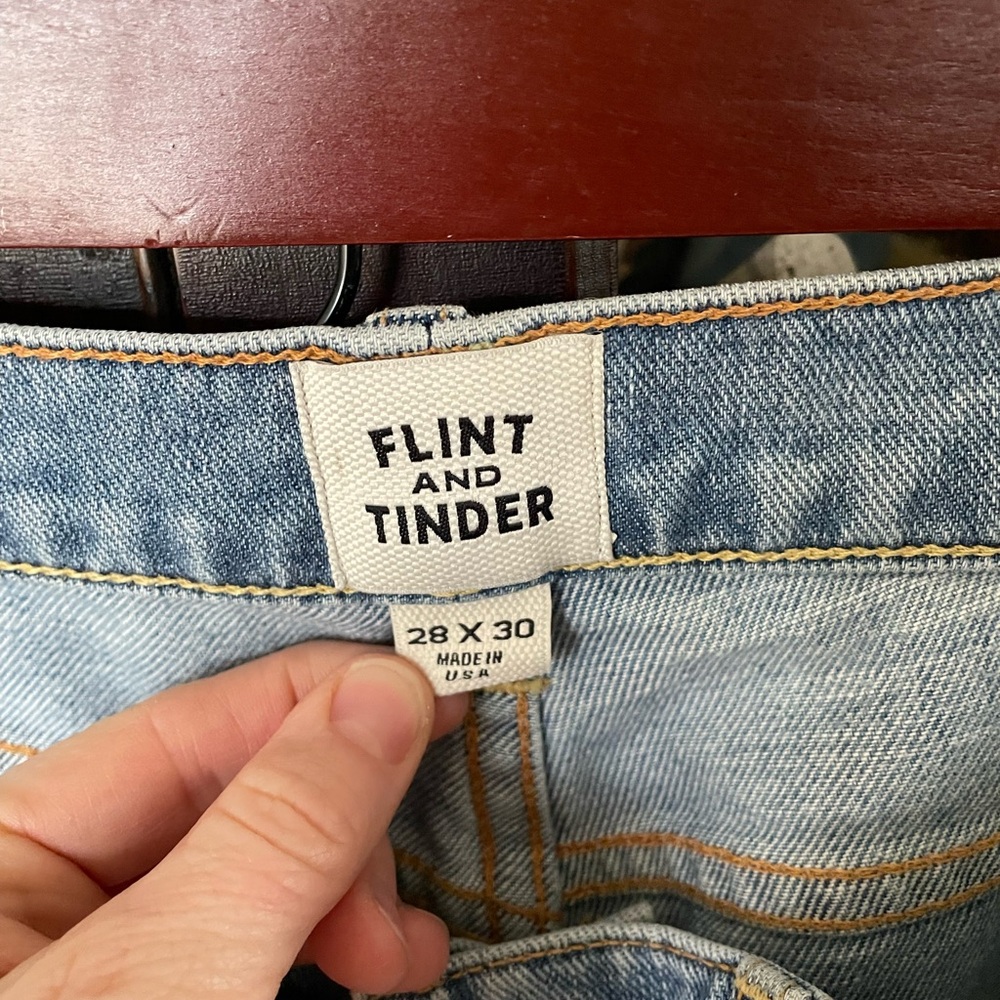Flint and Tinder Men's Light Blue Jeans